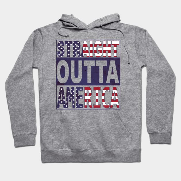 Straight Outta America Hoodie by Meraki